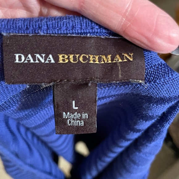 Blue Dana Buchman light weight sweater Size L EUC - Picture 3 of 3